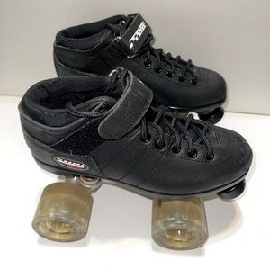 Black Riedell Carrera Speed Skates, Size 5